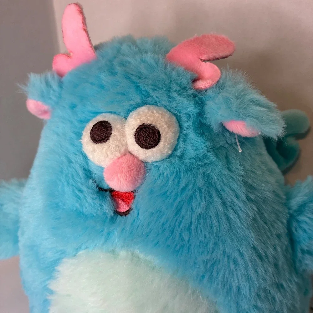 Lovely Chicken Fat Dundun Dungon Miniso Blue Plush Toy Dragon Stuffed Animal Kid